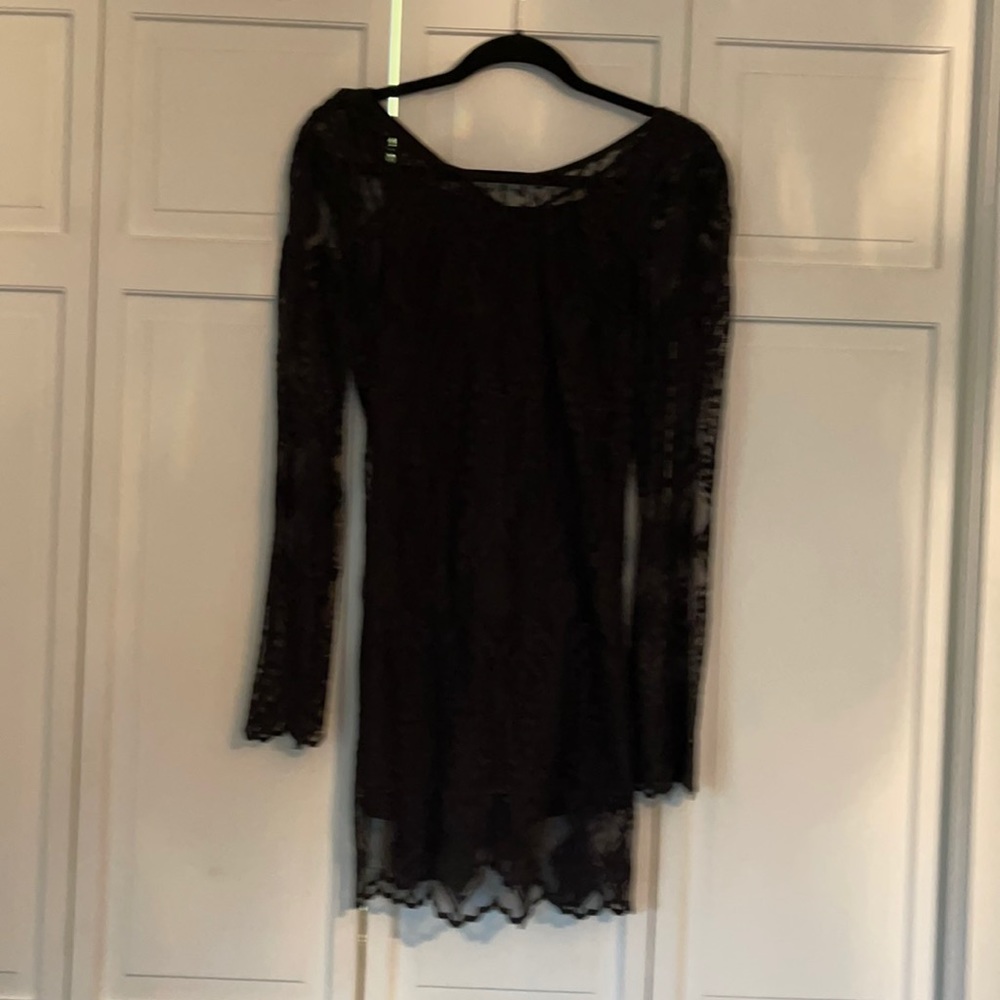Black lace dress